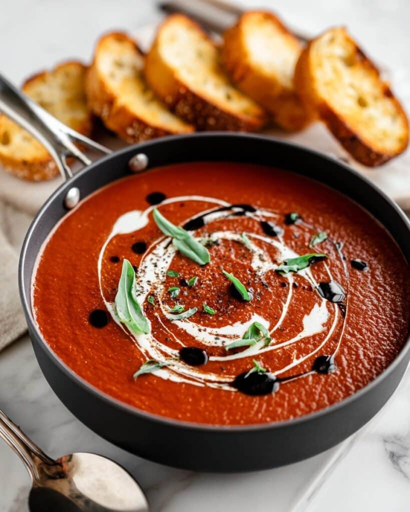 Creamy Tomato Basil Soup Recipe