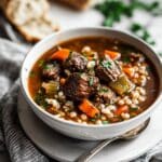 Chunky Beef and Barley Soup Recipe