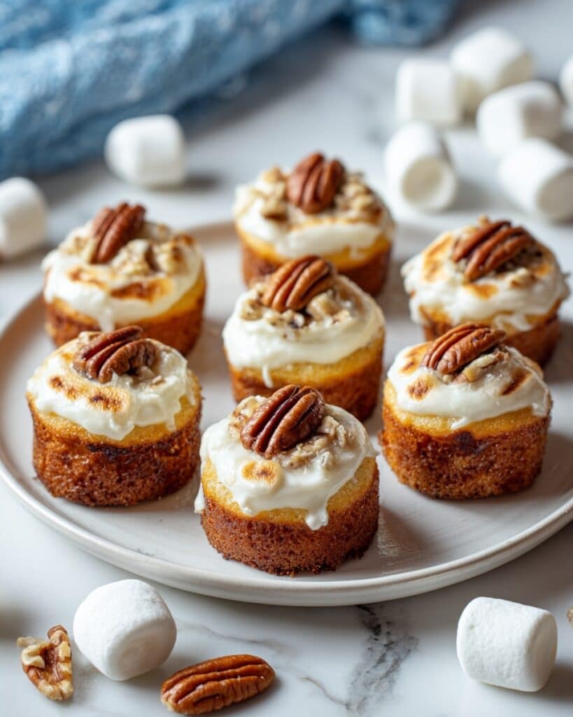 Sweet Potato Bites with Marshmallows and Pecans Recipe