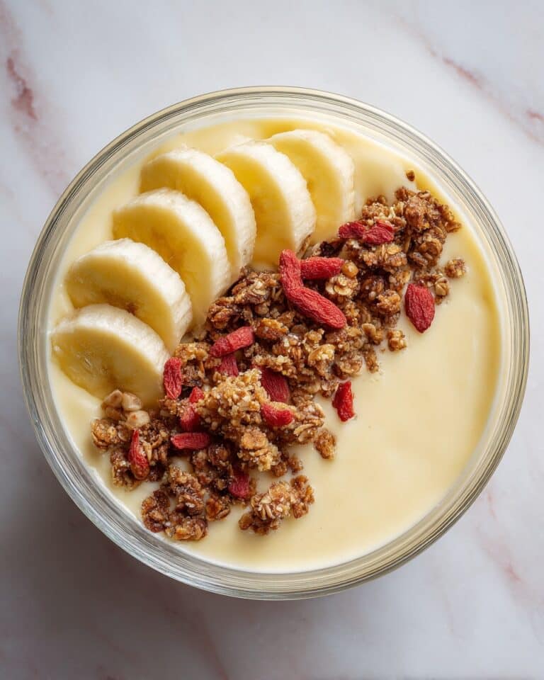 Creamy Barley Breakfast Smoothie Bowl with Fresh Fruit and Yogurt Recipe