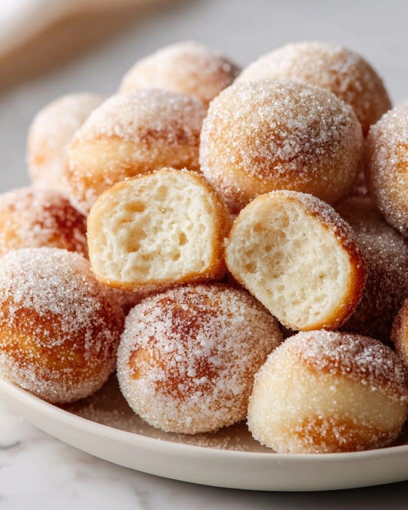 Homemade Fried Donuts with Sugar or Glaze Recipe