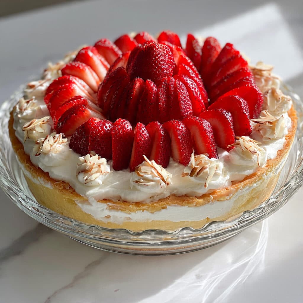 Mile High Strawberry Pie Dessert Recipe