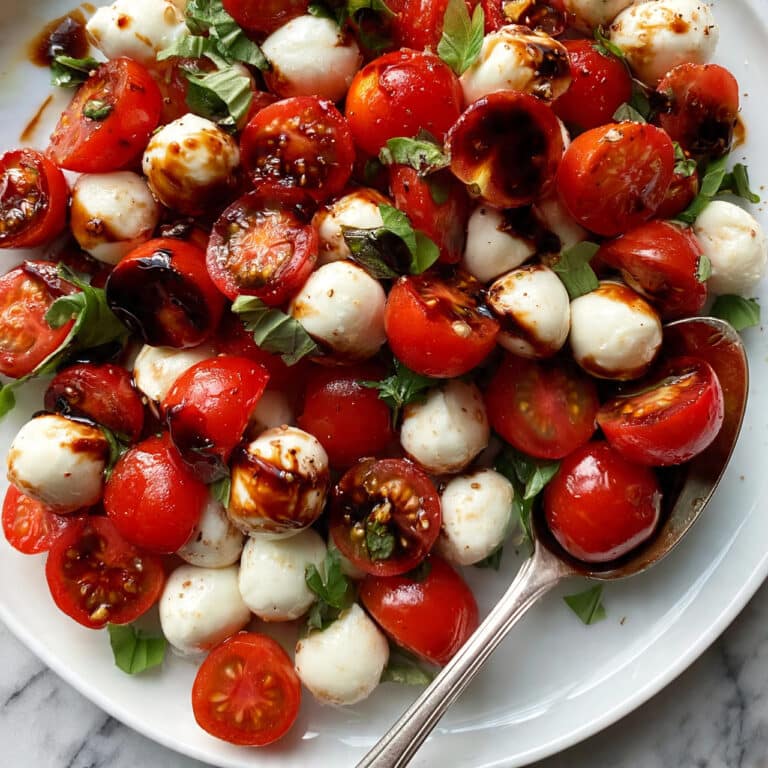 Caprese Cherry Tomato and Mozzarella Salad Recipe