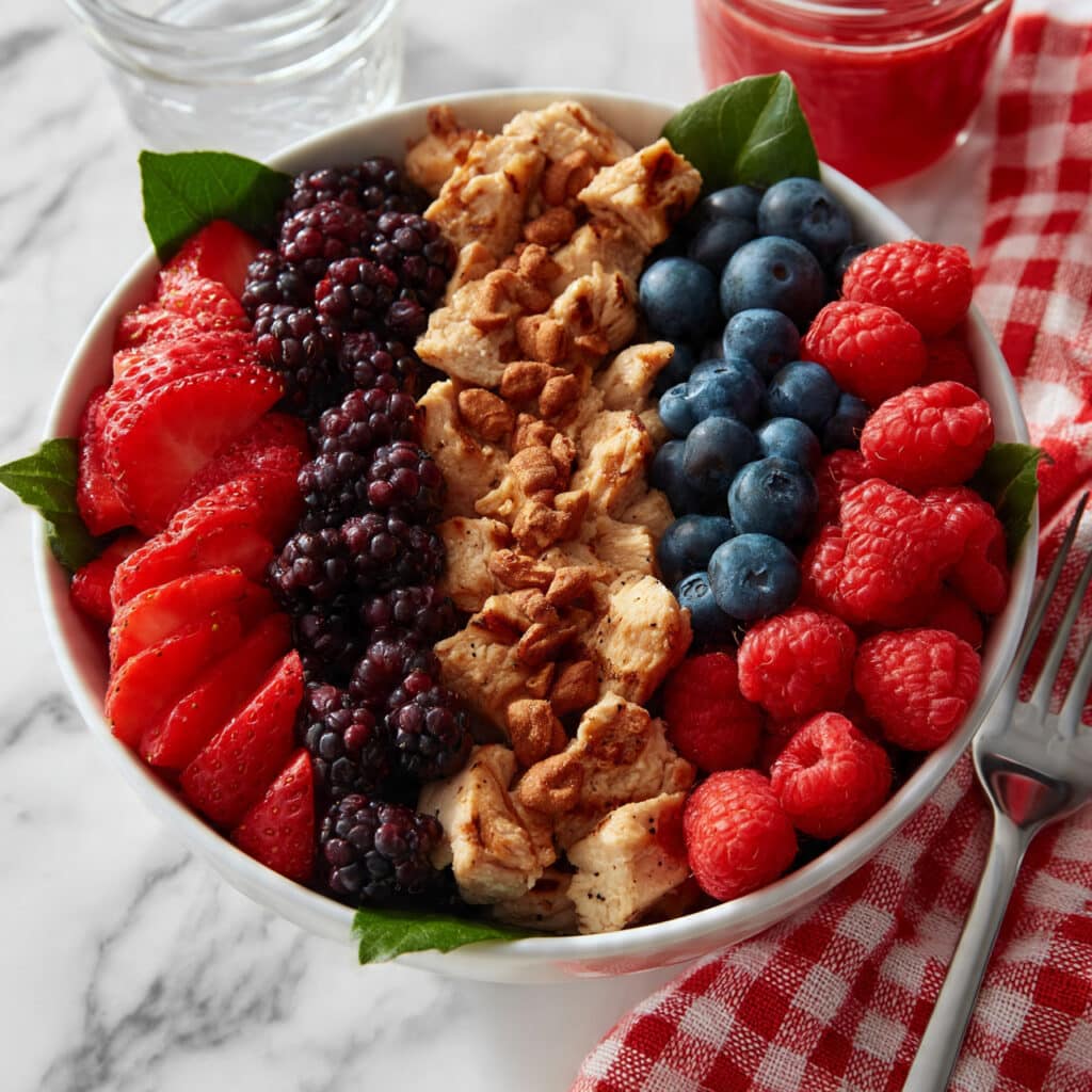 Grilled Chicken Summer Berry Salad Recipe
