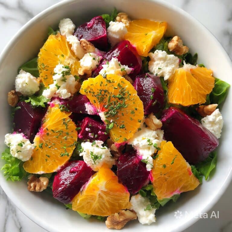 Roasted Beet Salad with Feta and Citrus Vinaigrette Recipe