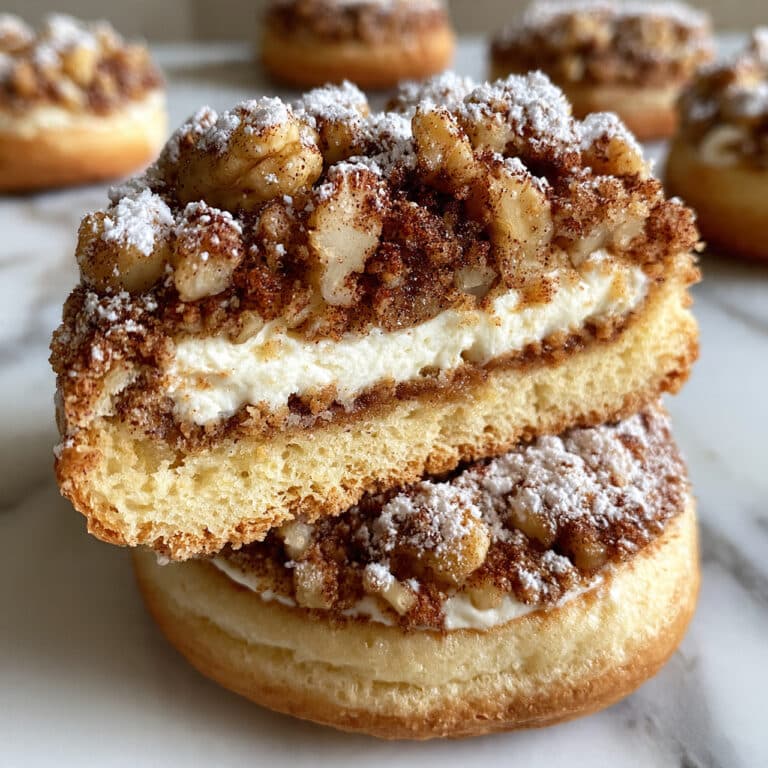 Apple Cheesecake Buns with Crumble Topping Recipe