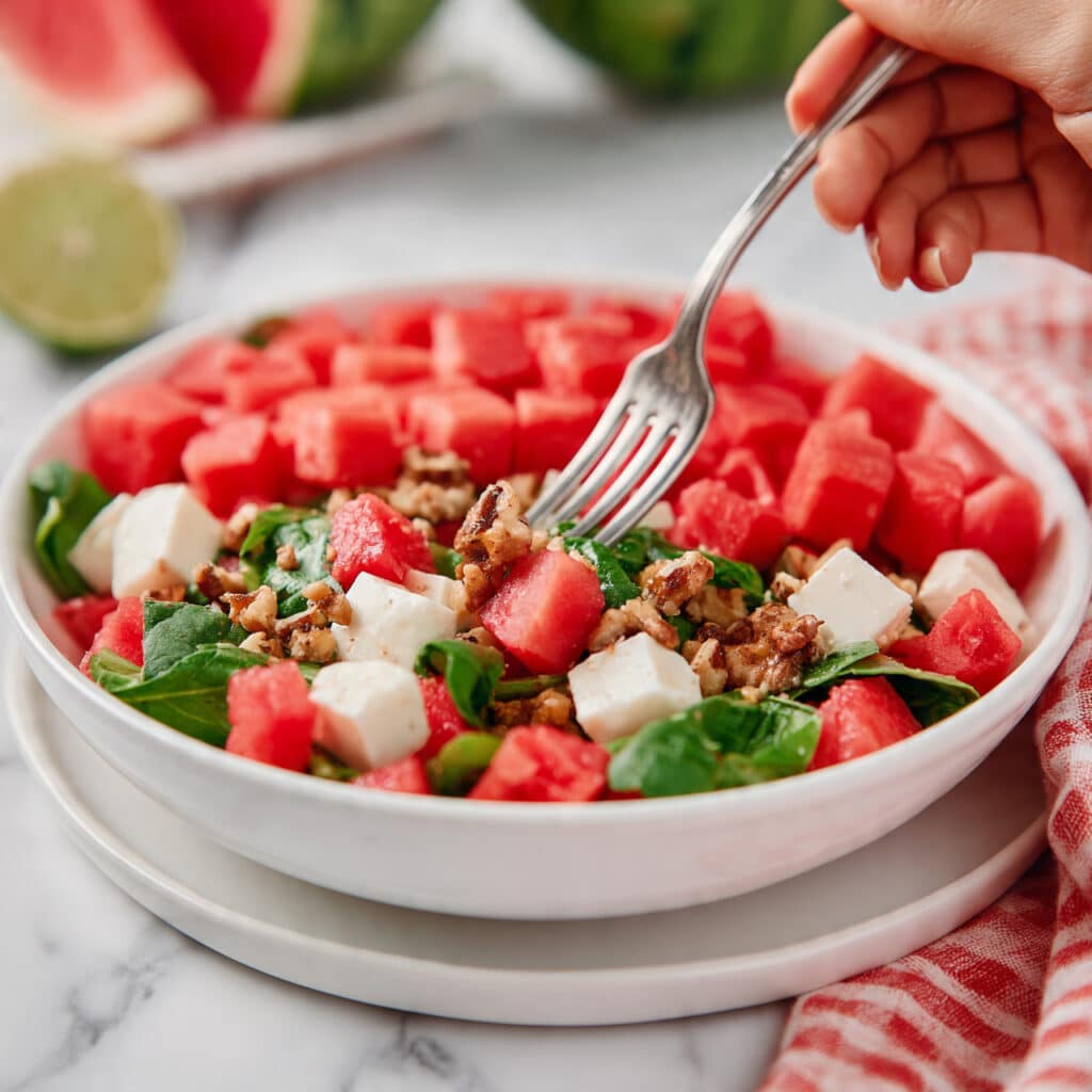 Arugula Salad with Watermelon and Feta Recipe