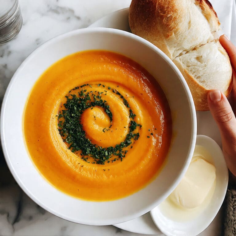 Slow Cooker Creamy Carrot Soup with Herbs Recipe