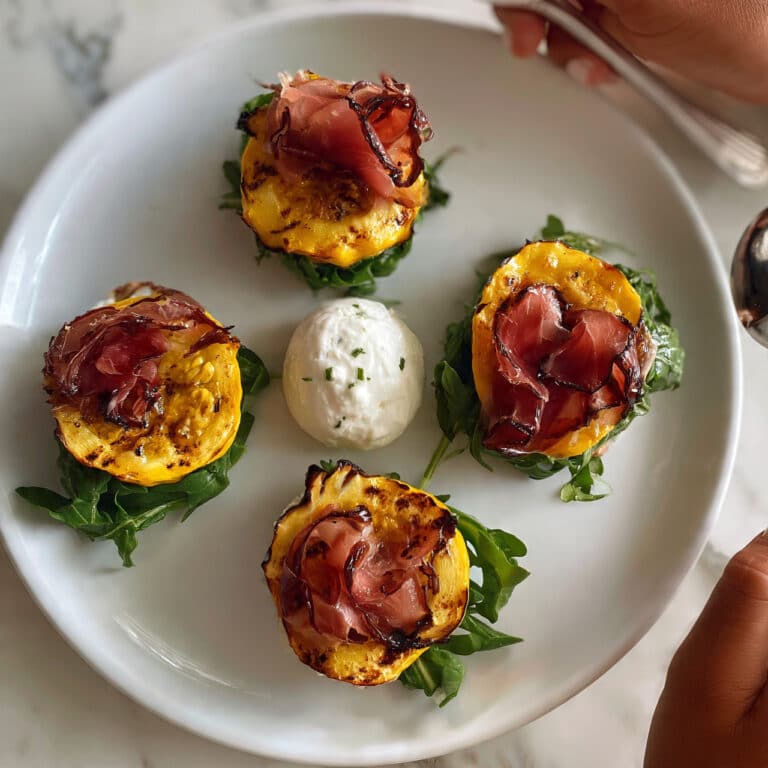 Grilled Peaches and Burrata Salad Recipe