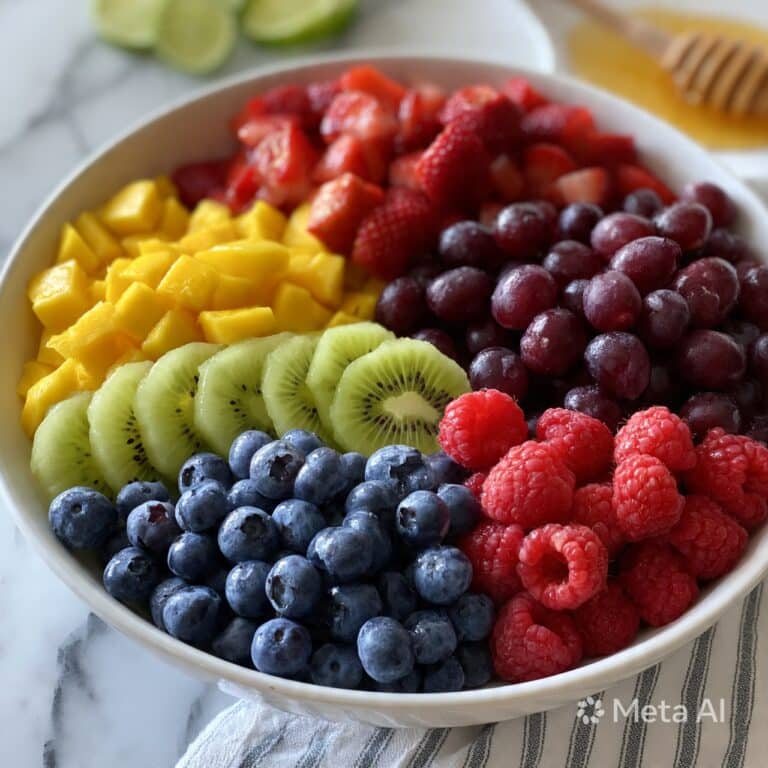 Summer Fruit Salad with Honey-Lime Dressing Recipe