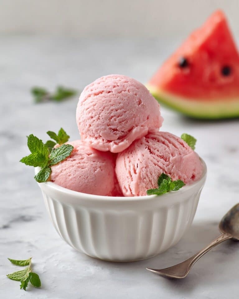 Watermelon Mint Sorbet Recipe