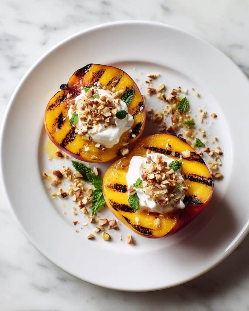 Grilled Peaches with Honey and Cinnamon Recipe