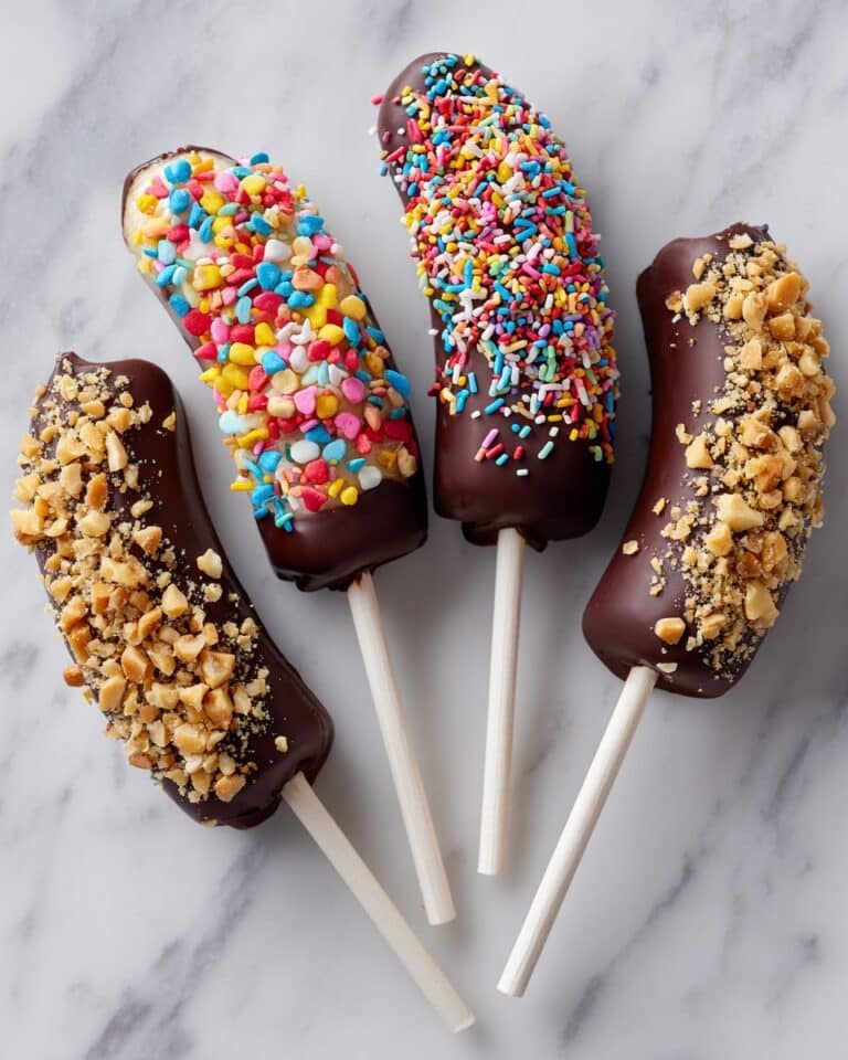 Chocolate Dipped Banana Pops Recipe