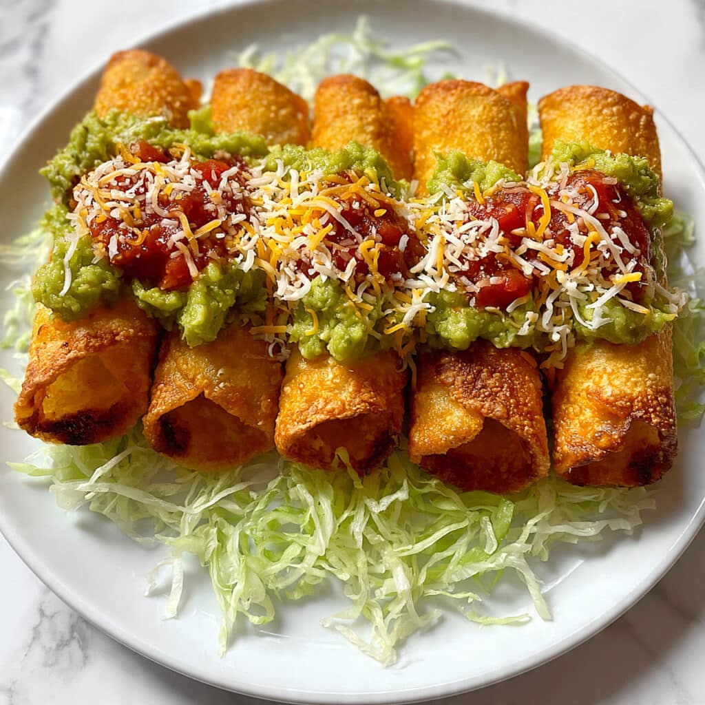 Crispy Baked or Fried Chicken and Cheese Taquitos Recipe