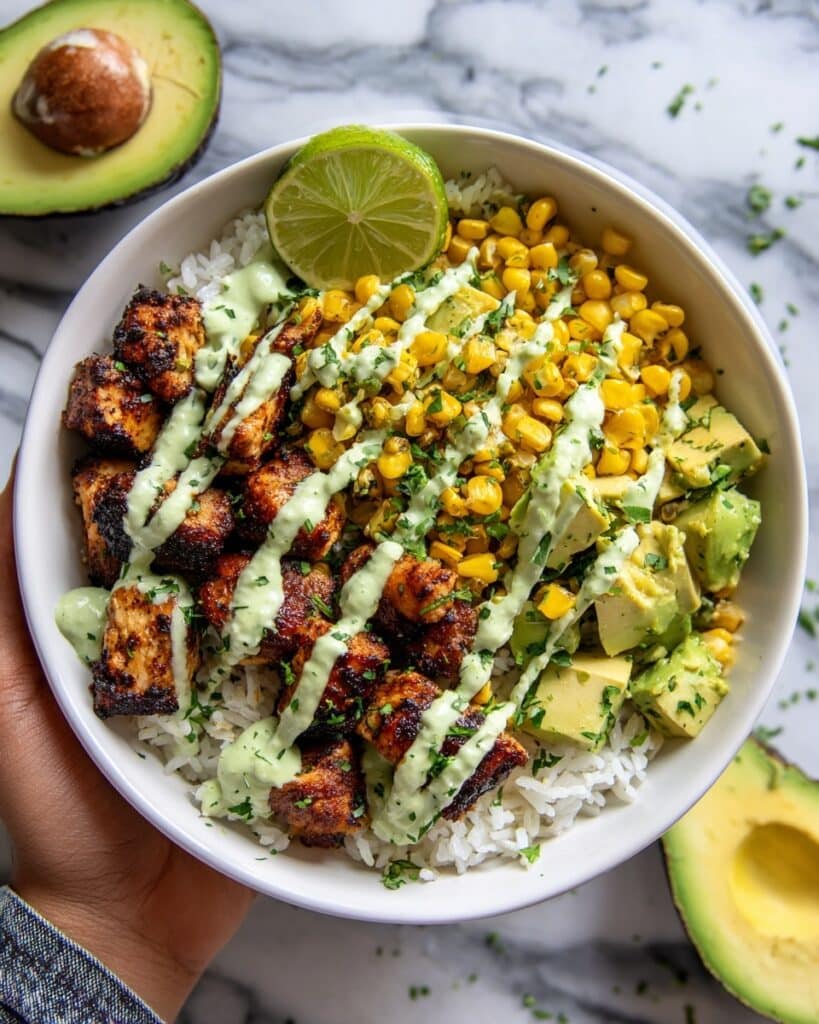 Street Corn Chicken Rice Bowls Recipe