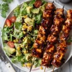 BBQ Chicken Skewer Salad Recipe
