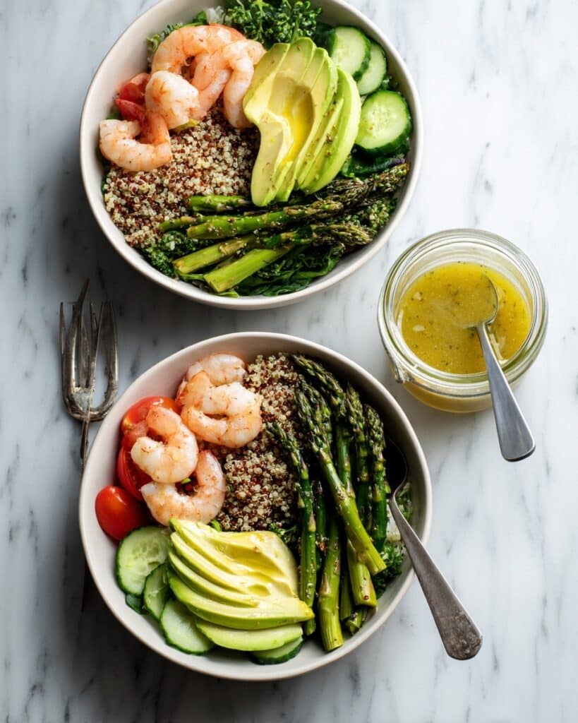 Grilled Shrimp Salad with Lemon-Garlic Dressing Recipe