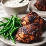 Dry Rub Grilled Chicken Thighs with White Alabama Barbecue Sauce Recipe