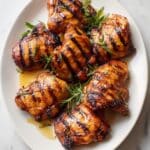 Juicy Lemon Garlic Grilled Chicken Thighs Recipe