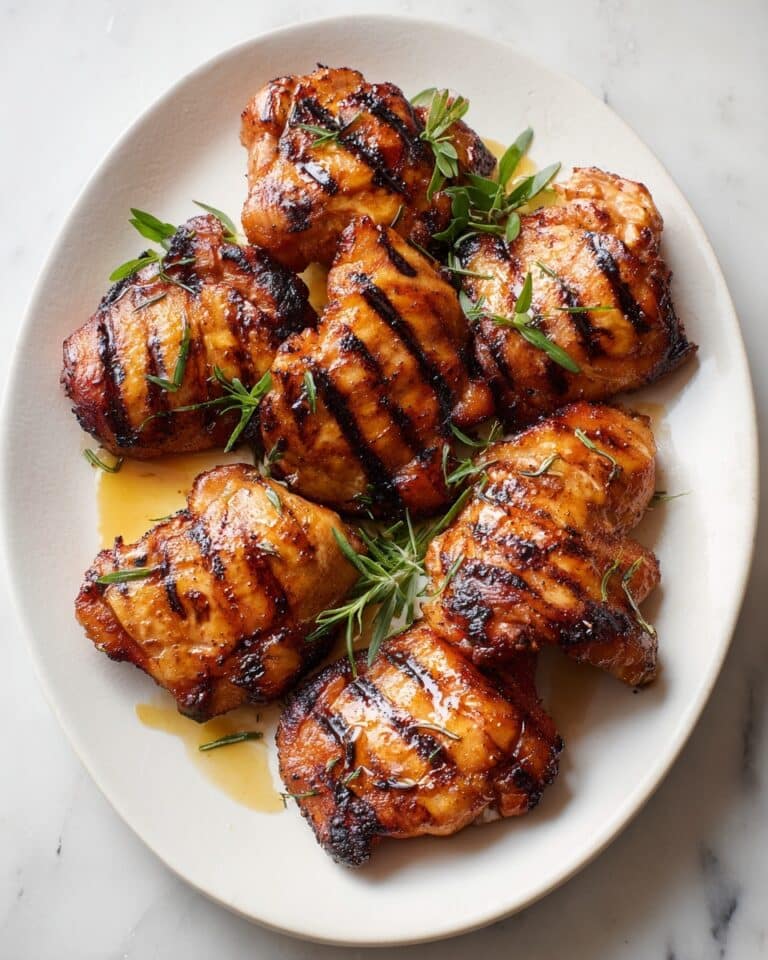 Juicy Lemon Garlic Grilled Chicken Thighs Recipe
