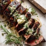 Juicy Grilled Ribeye Steak with Herb Butter Recipe