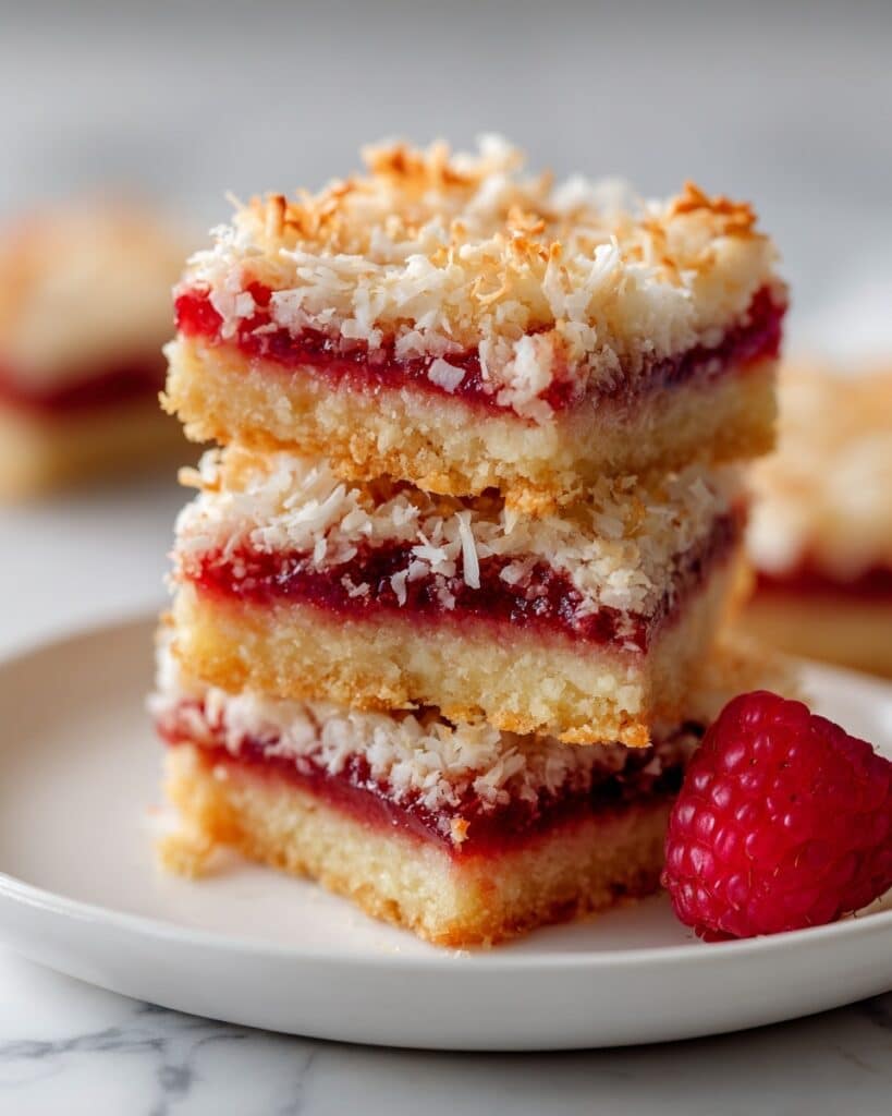 Raspberry Coconut Bars Recipe