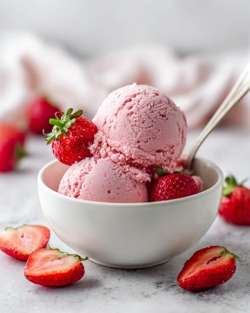 Homemade Strawberry Ice Cream Recipe