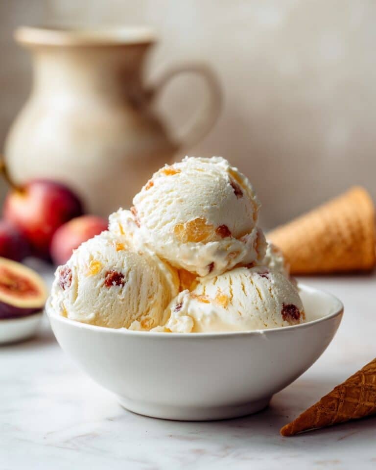Peaches and Cream Ice Cream Recipe
