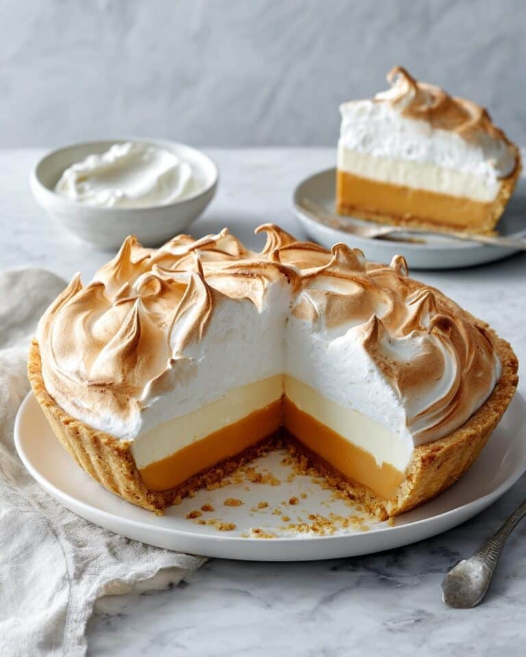 Lemon Meringue Custard Pies Recipe
