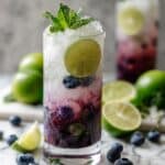 Fresh Blueberry Mojito Cocktail Recipe