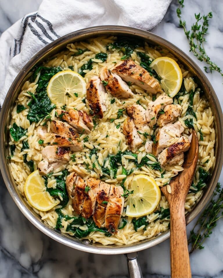 Lemon Chicken Orzo Pasta Recipe