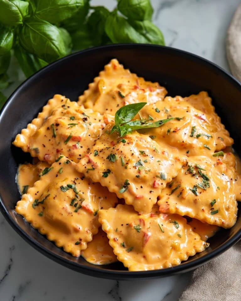 Lobster Ravioli with Cajun Cream Sauce Recipe