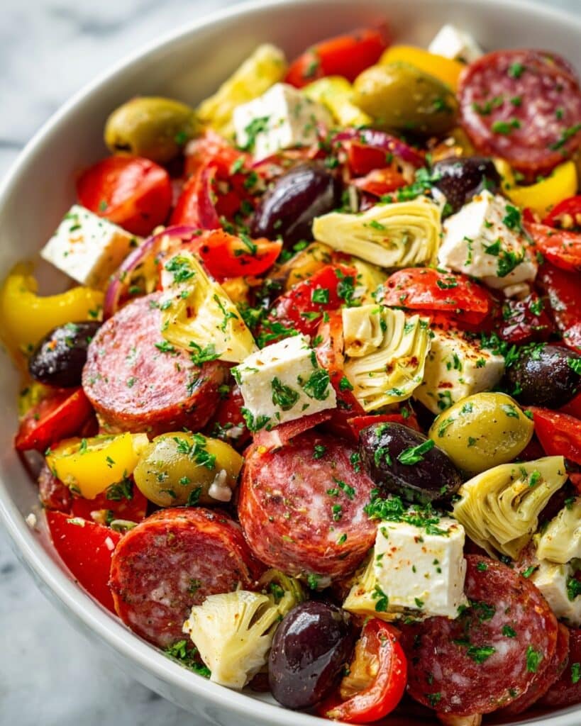 Easy Low Carb Antipasto Salad Recipe