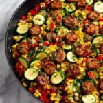 Sausage and Veggies Skillet Recipe