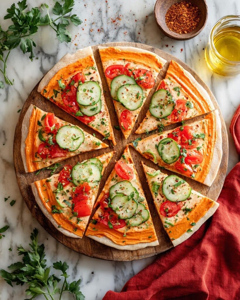 Mediterranean Naan Bread Pizza Recipe