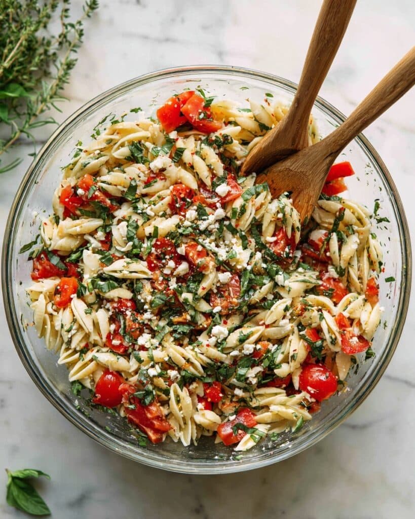 Spinach Tomato Salad with Feta Cheese Recipe