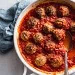 Juicy Baked Chicken Meatballs with Parmesan and Herbs Recipe
