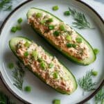 Tuna Cucumber Boats Recipe