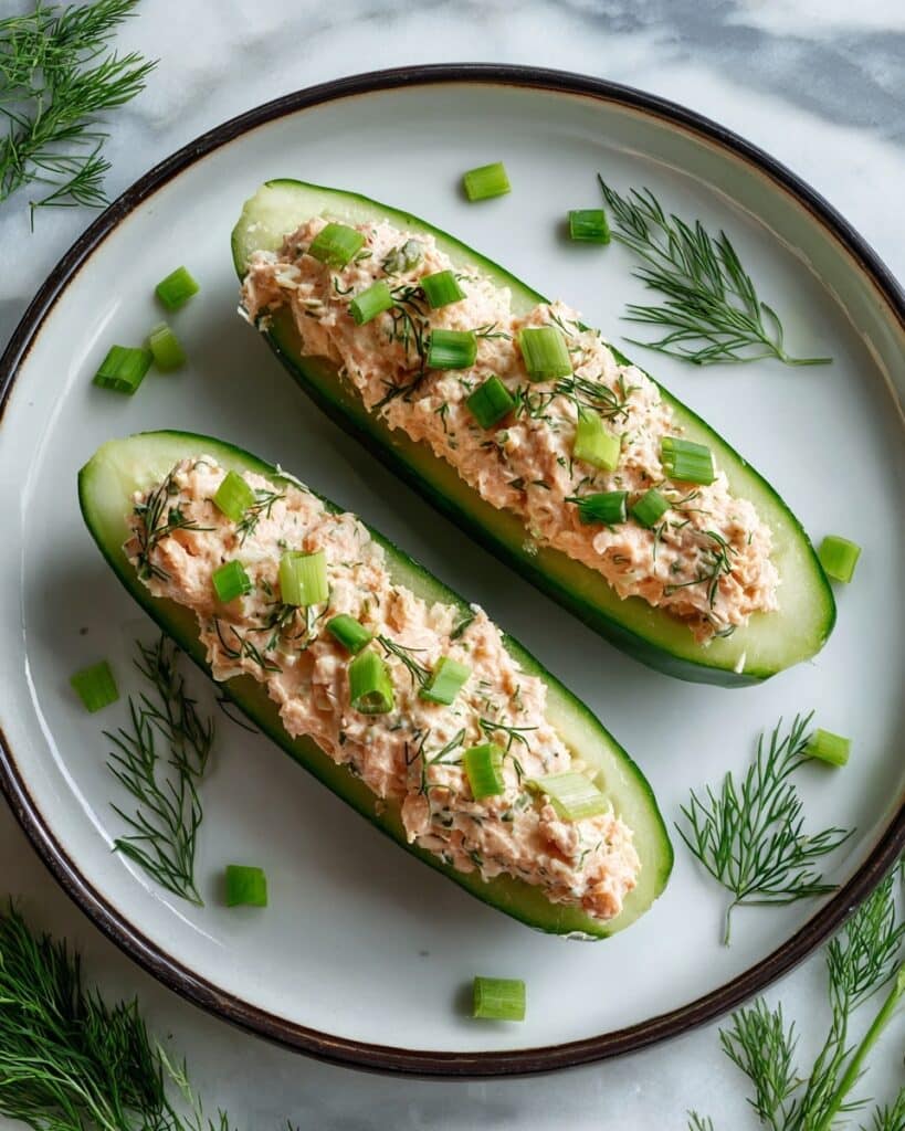 Tuna Cucumber Boats Recipe