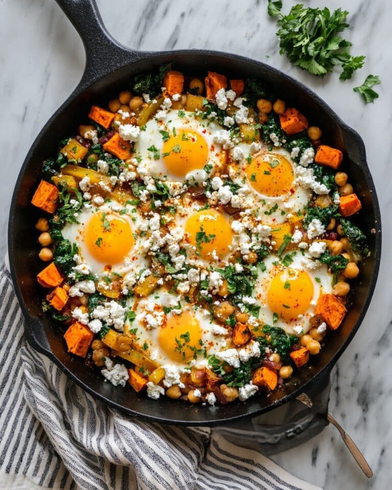 Hearty Chickpea Hash with Crispy Potatoes and Colorful Vegetables Recipe