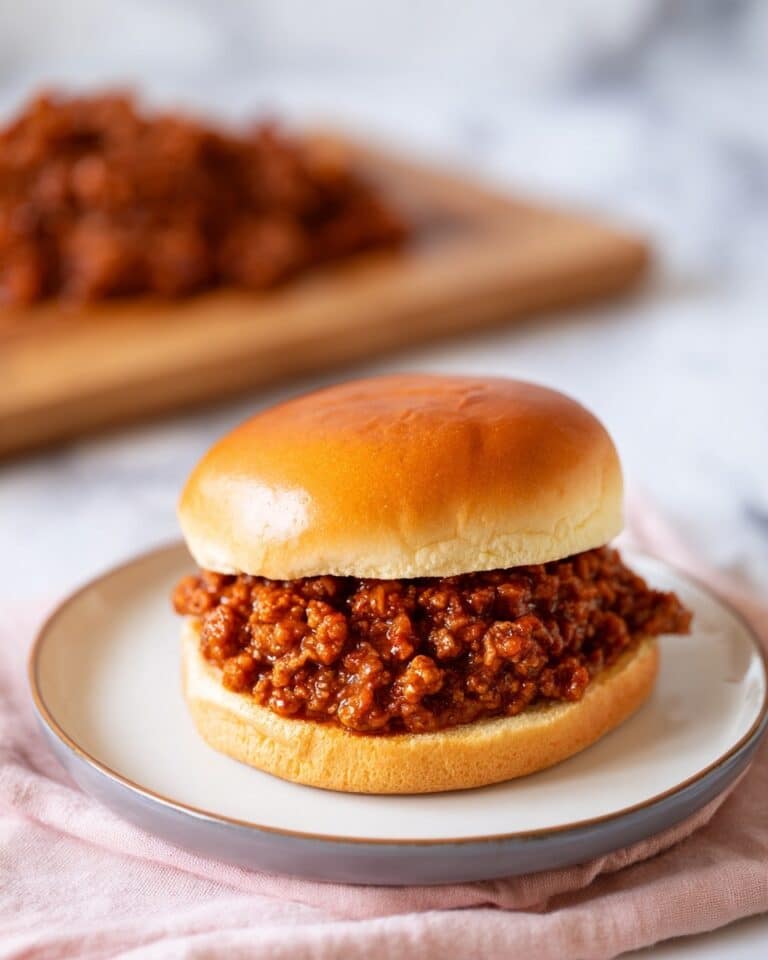 Homemade Sloppy Joes with Rich Tomato Sauce Recipe