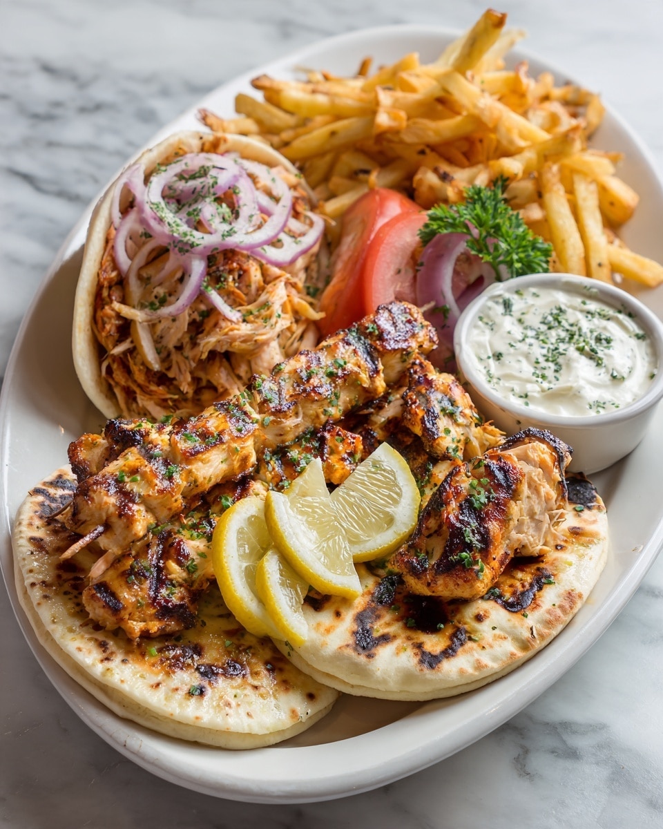Gyro Kebabs: Mediterranean-Grilled Beef and Lamb Skewers with Tzatziki Sauce Recipe