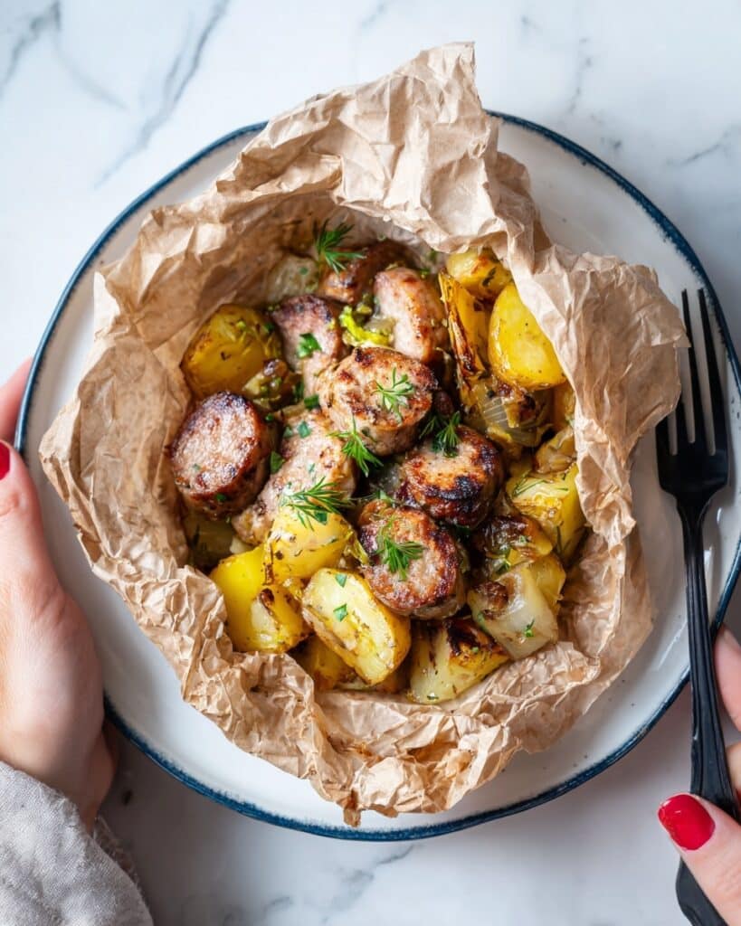 Kielbasa and Potato Foil Packets Recipe