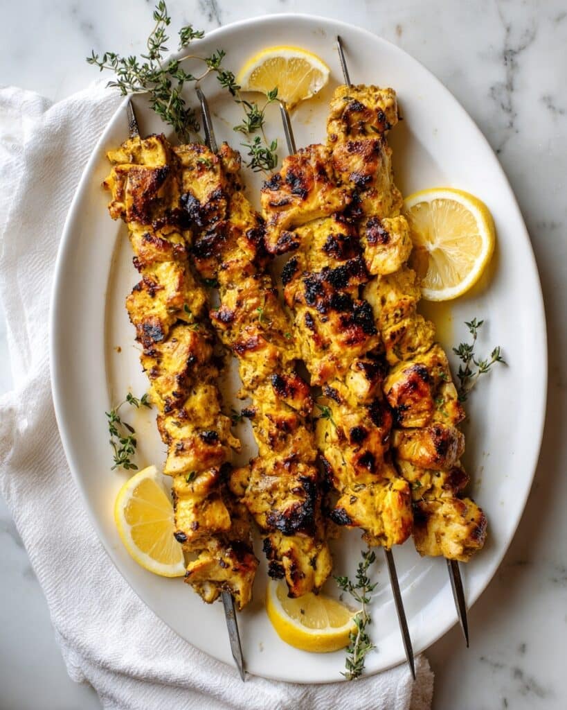 Grilled Lemon Herb Chicken Skewers Recipe