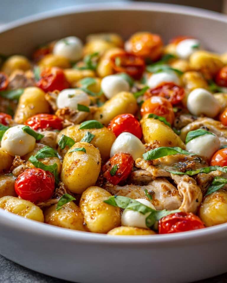Caprese Chicken Gnocchi Skillet Recipe