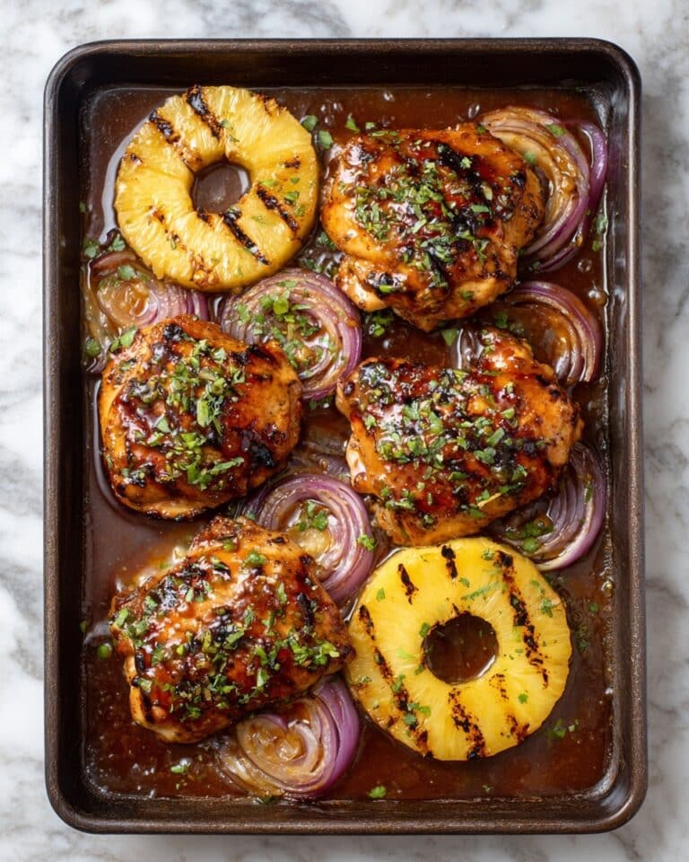 Sheet-Pan BBQ Pineapple Chicken Recipe