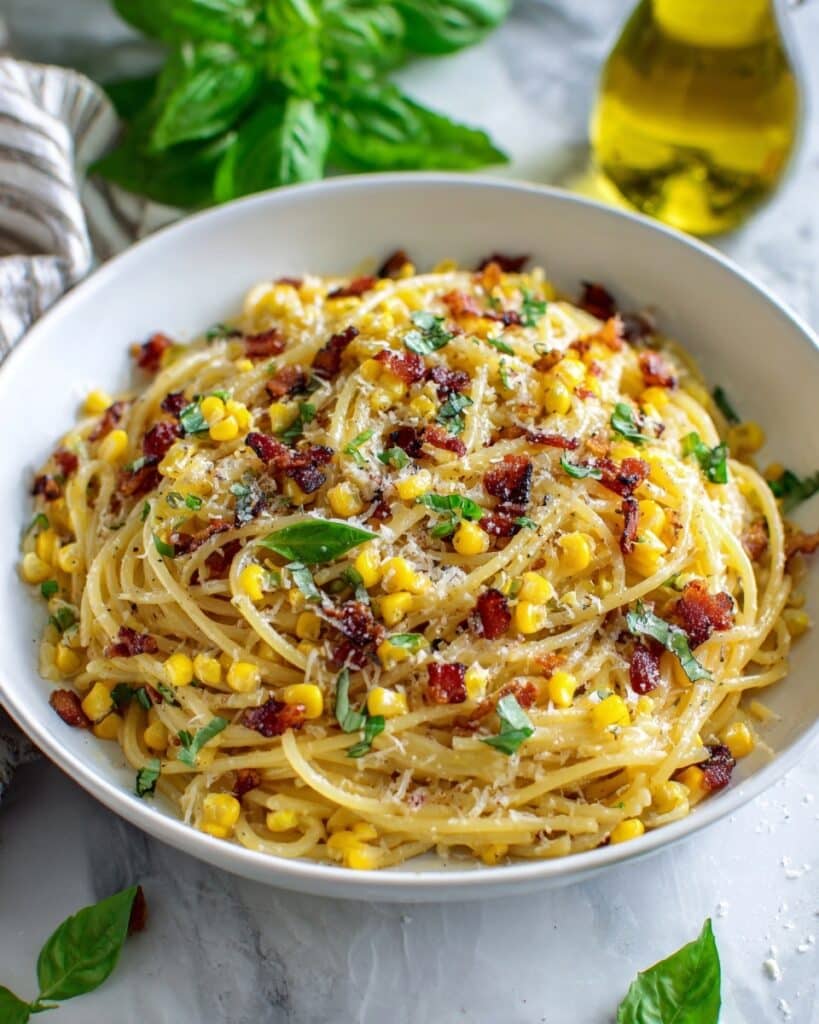 Spicy Corn Carbonara Recipe