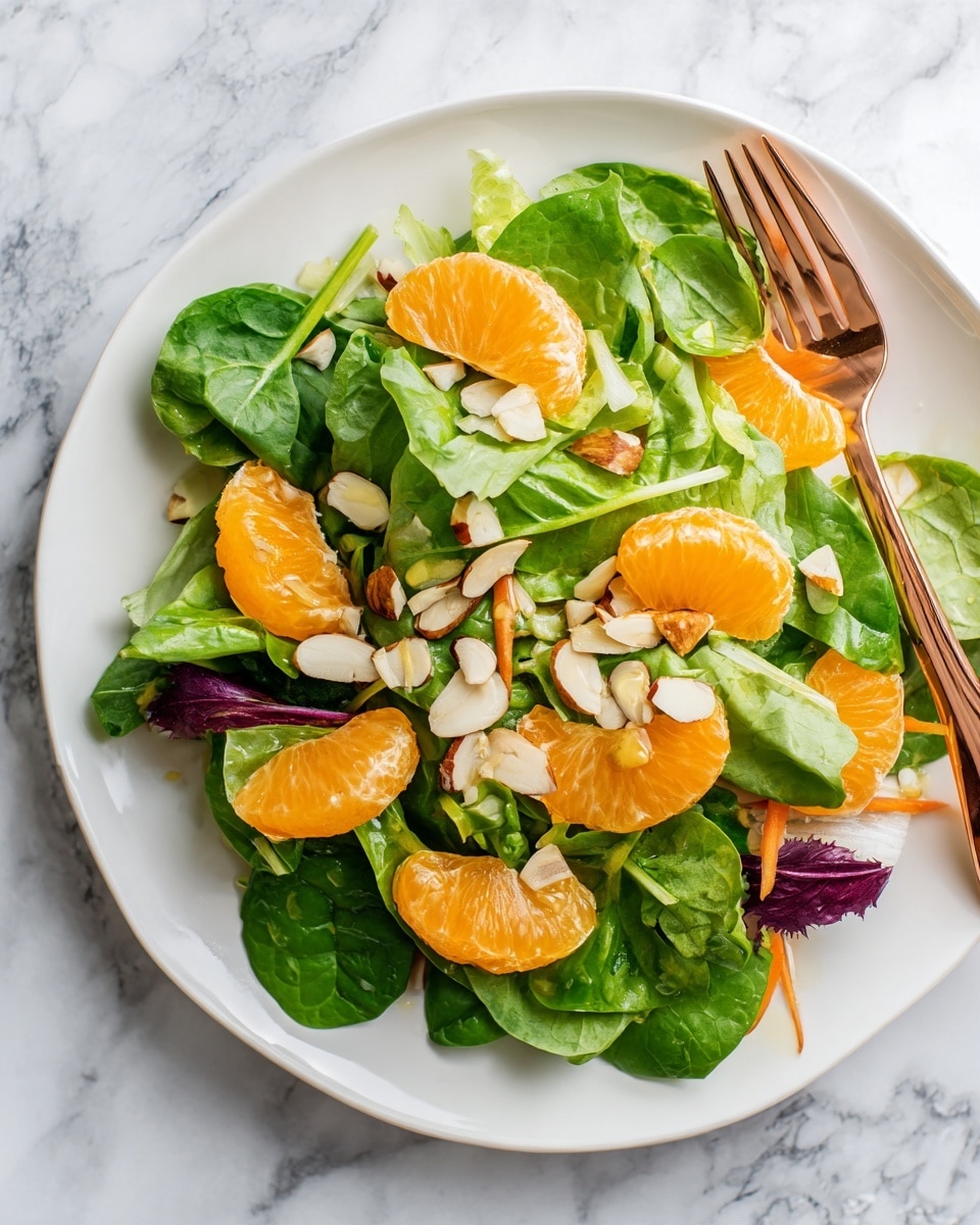Mandarin Salad with Citrus Vinaigrette and Toasted Almonds Recipe