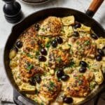 Easy 20-Minute Greek Artichoke and Chicken Thighs Recipe
