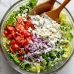 Homemade Mediterranean Salad Dressing with Greek Salad Recipe